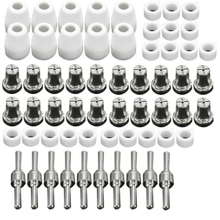 60Pcs PT31 Plasma Cutter Electrode Tips Cup Consumables Extended Plated Kit for HYC45D HYC50D CUT50 PLC50D HYC410
60Pcs PT31 Plasma Cutter Electrode Tips Cup Consumables Extended Plated Kit for HYC45D HYC50D CUT50 PLC50D HYC410