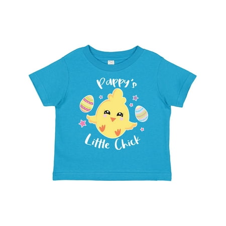 Inktastic Happy Easter Pappy s Little Chick Gift Toddler Toddler Girl T-Shirt
