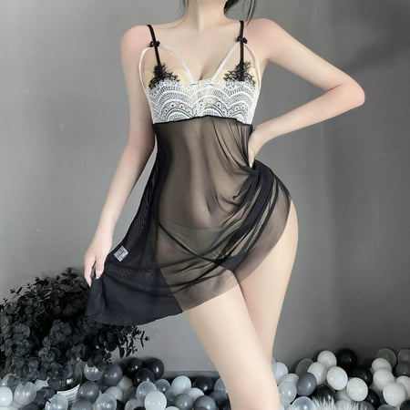 Ykohkofe Sexy Lingerie For Women Lace Embroidered Translucent Pajama Sling Nightdress Thong
Ykohkofe Sexy Lingerie For Women Lace Embroidered Translucent Pajama Sling Nightdress Thong