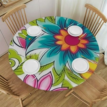 Tllo0ord Round Table Cloth Decoration Table Cover Shaped Pattern Flowers Kitchen Interior and Exterior Washable Polyester Table Covers Fits up Diameter Tables Blue Yellow Green Red 46-50
Tllo0ord Round Table Cloth Decoration Table Cover Shaped Pattern Flowers Kitchen Interior and Exterior Washable Polyester Table Covers Fits up Diameter Tables Blue Yellow Green Red 46-50