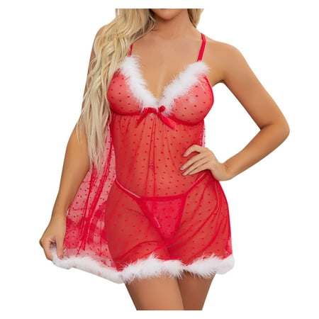 Women Exotic Lingerie Festival Thong Set Underwear Hollow Red Nightdress Couples Spring Summer Casual Club Party Vacation Sleepwear Nightwear Gifts To Lovers
Women Exotic Lingerie Festival Thong Set Underwear Hollow Red Nightdress Couples Spring Summer Casual Club Party Vacation Sleepwear Nightwear Gifts To Lovers