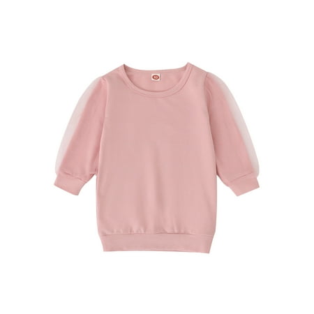 Nokpsedcb Little Girl Streetwear Toddlers Infant Solid Color Mesh Yarn Long Sleeve Round Neck Sweatshirt Pink 6-12 Months
Nokpsedcb Little Girl Streetwear Toddlers Infant Solid Color Mesh Yarn Long Sleeve Round Neck Sweatshirt Pink 6-12 Months