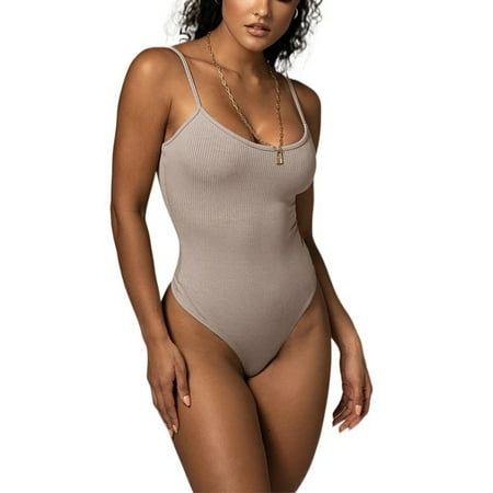 Women s Bodysuits Sexy Ribbed Sleeveless Adjustable Spaghetti Strip Tops Shapewear Bodysuits
Women s Bodysuits Sexy Ribbed Sleeveless Adjustable Spaghetti Strip Tops Shapewear Bodysuits