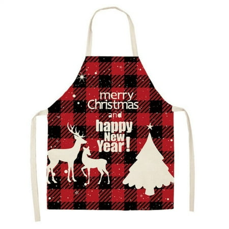 Christmas Apron Adjustable Black and Red Check Plaid Apron Anti-oil and Anti-fouling Kitchen Baking Apron
Christmas Apron Adjustable Black and Red Check Plaid Apron Anti-oil and Anti-fouling Kitchen Baking Apron