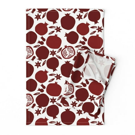 Printed Tea Towel Linen Cotton Canvas - Pomegranates Fruit Autumn Winter Red White Flowers Seeds Print Decorative Kitchen Towel by Spoonflower
Printed Tea Towel Linen Cotton Canvas - Pomegranates Fruit Autumn Winter Red White Flowers Seeds Print Decorative Kitchen Towel by Spoonflower