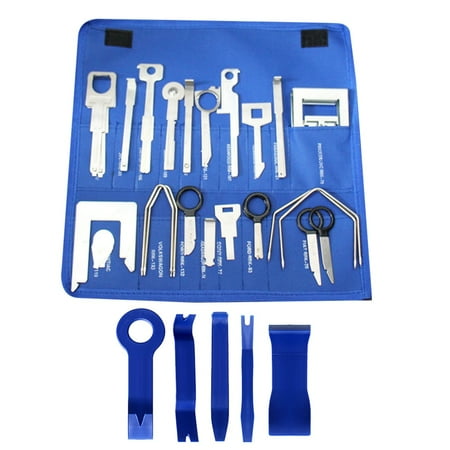 38Pc Radio Removal Tools Audio Navigation CD Player Stereo Release Door Panel Remover Kit W/5 PC Audio Tools
38Pc Radio Removal Tools Audio Navigation CD Player Stereo Release Door Panel Remover Kit W/5 PC Audio Tools