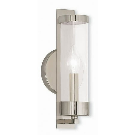 1 Light New Traditional Steel Ada Wall Sconce with Clear Glass-12 inches H By 4.75 inches W-Polished Nickel Finish Bailey Street Home 218-Bel-1875293
1 Light New Traditional Steel Ada Wall Sconce with Clear Glass-12 inches H By 4.75 inches W-Polished Nickel Finish Bailey Street Home 218-Bel-1875293
