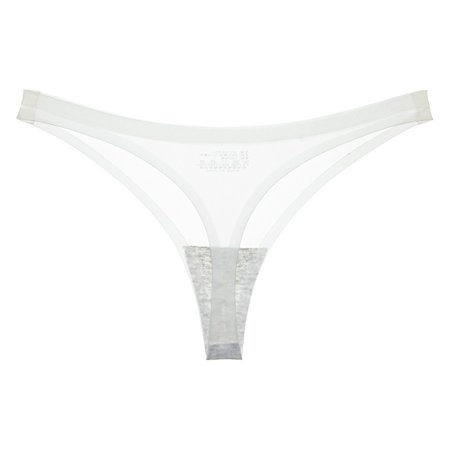 ALSLIAO Sexy Transparent Ice Silk Seamless Underwear T-back G-string Thong Panties White M
ALSLIAO Sexy Transparent Ice Silk Seamless Underwear T-back G-string Thong Panties White M