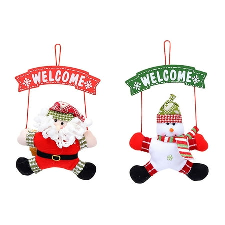 NUOLUX 2Pcs Christmas Hanging Ornament Xmas Tree Door Hanger Decoration Pendant Supplies (Santa Claus and Snowman)
NUOLUX 2Pcs Christmas Hanging Ornament Xmas Tree Door Hanger Decoration Pendant Supplies (Santa Claus and Snowman)