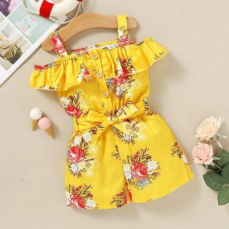 Toddler Kid Baby Girl Clothes Strap Ruffle Romper Jumpsuit Floral Summer One Piece Outfits 1-4Years
Toddler Kid Baby Girl Clothes Strap Ruffle Romper Jumpsuit Floral Summer One Piece Outfits 1-4Years