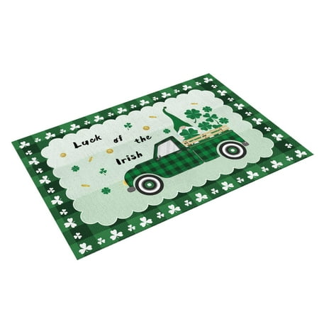 Flybaeast Placemat St. Patricks s Day Placemats Scandinavians Irish Day Plaid Decorative Placemats Insulated Tablecloths (F)
Flybaeast Placemat St. Patricks s Day Placemats Scandinavians Irish Day Plaid Decorative Placemats Insulated Tablecloths (F)