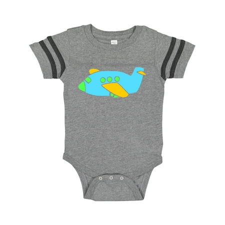 Inktastic Blue Airplane Gift Baby Boy or Baby Girl Bodysuit