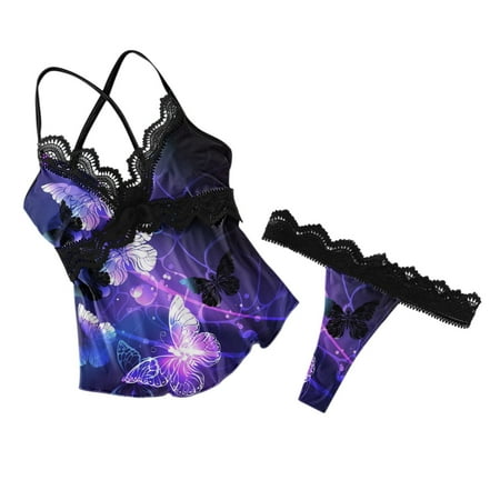 adviicd Lingery For Women Women s Comfort Touch Hi Cut Brief Panty Dark Purple X-Large
