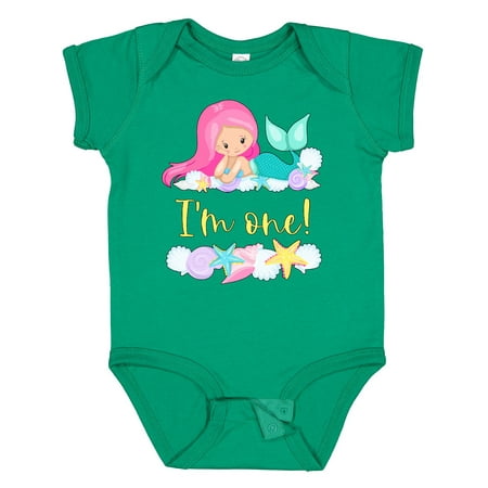 Inktastic I m 1 Mermaid with Pink Hair and Shells Gift Baby Boy or Baby Girl Bodysuit
Inktastic I m 1 Mermaid with Pink Hair and Shells Gift Baby Boy or Baby Girl Bodysuit