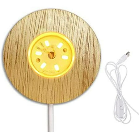 3D LED Lamp Base USB Charging Glowing Light Holder Wooden Night Light Stand for Home Living Room Bedroom 1
3D LED Lamp Base USB Charging Glowing Light Holder Wooden Night Light Stand for Home Living Room Bedroom 1