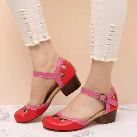 AXXD Sandals for Women 6.5 Summer Coarse Heel Sandals Match Color Princess Casual Single Shoes
AXXD Sandals for Women 6.5 Summer Coarse Heel Sandals Match Color Princess Casual Single Shoes