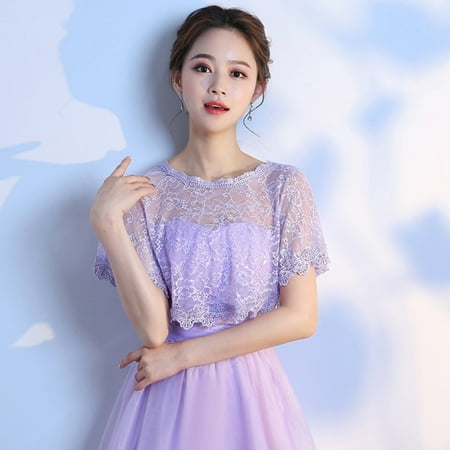 Girls Lace Tulle Shawl Cutout Pattern Sun-Proof Short Sleeves for Wedding Evening Party Dresses
Girls Lace Tulle Shawl Cutout Pattern Sun-Proof Short Sleeves for Wedding Evening Party Dresses