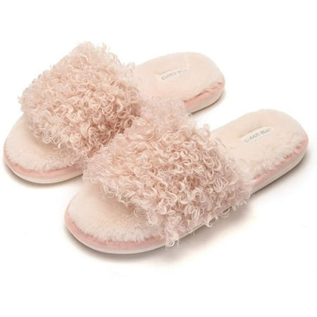 PIKADINGNIS Women s Fuzzy Faux Fur Memroy Foam Flat Spa Slide Slippers Open Toe House Shoes Sandals
PIKADINGNIS Women s Fuzzy Faux Fur Memroy Foam Flat Spa Slide Slippers Open Toe House Shoes Sandals