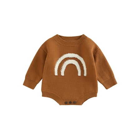Jxzom Winter Warm Toddler Baby Girl Boy Knit Sweater Rompers Rainbow Pattern Loose Crewneck Long Sleeve Jumpsuit
Jxzom Winter Warm Toddler Baby Girl Boy Knit Sweater Rompers Rainbow Pattern Loose Crewneck Long Sleeve Jumpsuit