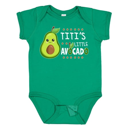 Inktastic Titi s Little Avocado with Cute Baby Avocado Gift Baby Boy or Baby Girl Bodysuit