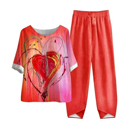 Women Summer Outfits Linen Suits Cotton Half Sleeve Shirt Tops Wide Leg Trousers Pant Two Pieces Lounge Pajamas Sets
Women Summer Outfits Linen Suits Cotton Half Sleeve Shirt Tops Wide Leg Trousers Pant Two Pieces Lounge Pajamas Sets