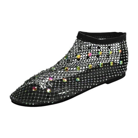 Ladies Breathable Hollow Mesh Breathable Rhinestone Decoration Flat Large Size Casual Shoes
Ladies Breathable Hollow Mesh Breathable Rhinestone Decoration Flat Large Size Casual Shoes