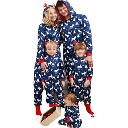 Afunbaby Christmas Family Matching Pajama Romper Nightwear Deer Tree Print Long Sleeve Zip-up Hooded Long Jumpsuit 
Afunbaby Christmas Family Matching Pajama Romper Nightwear Deer Tree Print Long Sleeve Zip-up Hooded Long Jumpsuit