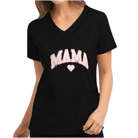 8th of May mother s day Scrub Top for Women casual Pockets Tops Short Sleeve V Neck Nurse Uniform Shirt
8th of May mother s day Scrub Top for Women casual Pockets Tops Short Sleeve V Neck Nurse Uniform Shirt