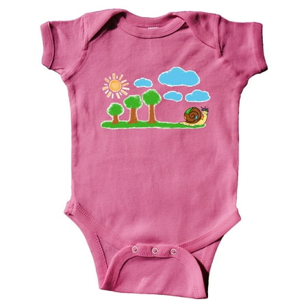 Inktastic Painting Snail Gift Baby Boy or Baby Girl Bodysuit