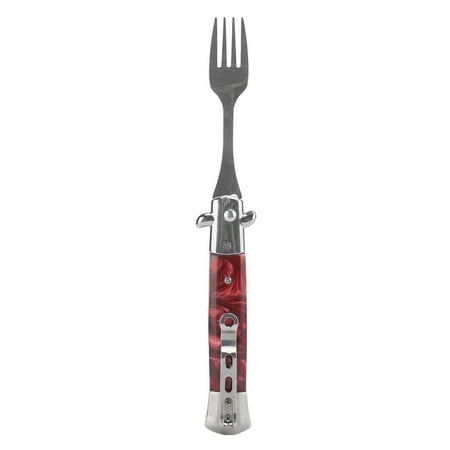 Folding Spring Camping Fork One Button Flick 304 Stainless Steel Pocket Size Automatic Spring Utensils Fork Red
Folding Spring Camping Fork One Button Flick 304 Stainless Steel Pocket Size Automatic Spring Utensils Fork Red