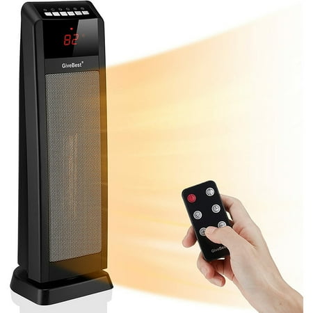24 Space Heater Fast Heating Portable Electric Heater With Remote And Timer Overheat And Safety Tip-Over Protection Oscillating Ceramic Heater For Bedroom Office And Indoor Use Black
24 Space Heater Fast Heating Portable Electric Heater With Remote And Timer Overheat And Safety Tip-Over Protection Oscillating Ceramic Heater For Bedroom Office And Indoor Use Black