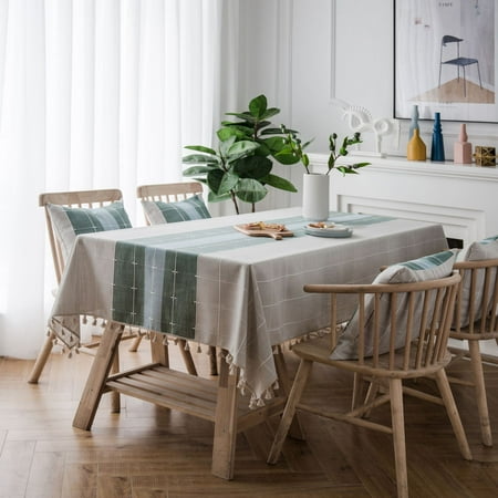 Livesture Imitation Cotton And Linen Tassel Anti Scalding Table Cloth Green 140x240cm
Livesture Imitation Cotton And Linen Tassel Anti Scalding Table Cloth Green 140x240cm