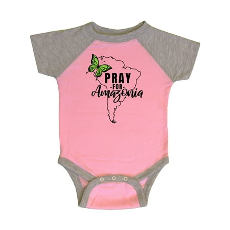 Inktastic Pray for Amazonia South America Silhouette with Butterfly Gift Baby Boy or Baby Girl Bodysuit 
Inktastic Pray for Amazonia South America Silhouette with Butterfly Gift Baby Boy or Baby Girl Bodysuit