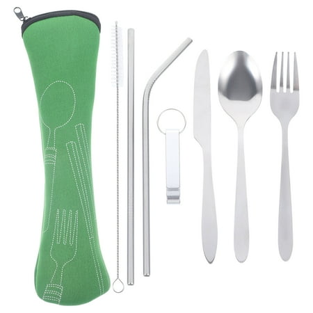 1 Set of Fork Cutter Spoon Straw Steak Tableware Portable Flatware Kitchen Supplies
1 Set of Fork Cutter Spoon Straw Steak Tableware Portable Flatware Kitchen Supplies