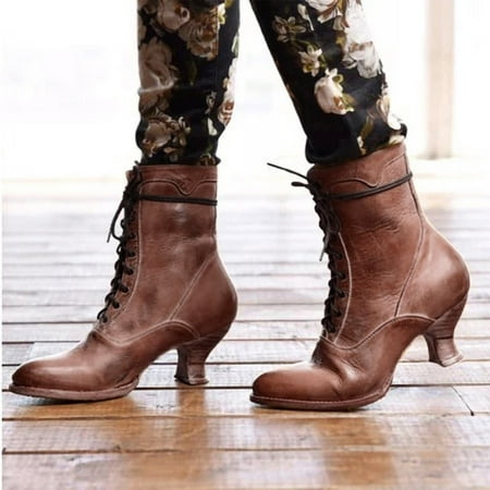 TALKVE Boots Fashion Pointed Boots Solid Boots Ladies Low Laceup Leather Winter Gothic Color Women Heel Toe Women s Boots
TALKVE Boots Fashion Pointed Boots Solid Boots Ladies Low Laceup Leather Winter Gothic Color Women Heel Toe Women s Boots