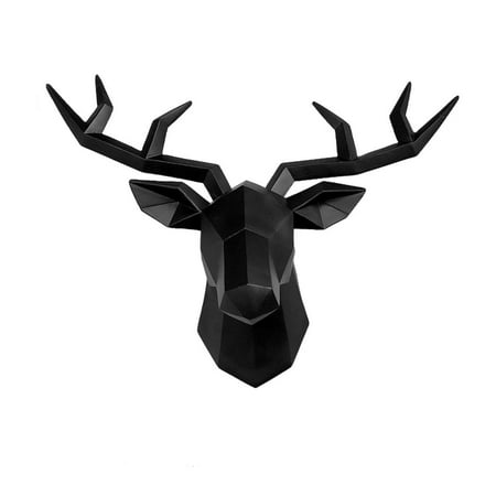 Deer Head Antlers Stag Statue Art Accessories Home Decor Statue Stag Head Geometrical Wall Mount Modern Gift for Gallery Cabinet Office Black
Deer Head Antlers Stag Statue Art Accessories Home Decor Statue Stag Head Geometrical Wall Mount Modern Gift for Gallery Cabinet Office Black