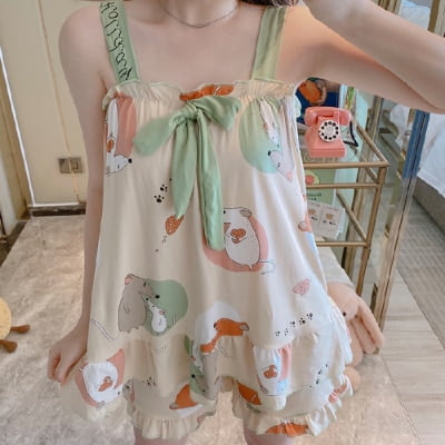 DanceeMangoo Lady Style Summer Sleepwear Set New Sling Shorts Dee Sexy Pajama Set Cute Womens Home Wear Clothes Print Pyjamas Set
DanceeMangoo Lady Style Summer Sleepwear Set New Sling Shorts Dee Sexy Pajama Set Cute Womens Home Wear Clothes Print Pyjamas Set