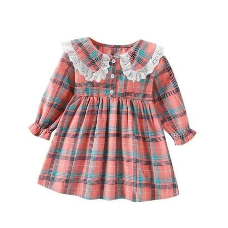 Qufokar Baby Girl Clothes 0-3 Months Baby Girl Dress Toddler Kids Children Baby Girls Patchwork Long Sleeve Plaid Lace Ruffled Collar Princess Dress Clothes Outfits
Qufokar Baby Girl Clothes 0-3 Months Baby Girl Dress Toddler Kids Children Baby Girls Patchwork Long Sleeve Plaid Lace Ruffled Collar Princess Dress Clothes Outfits