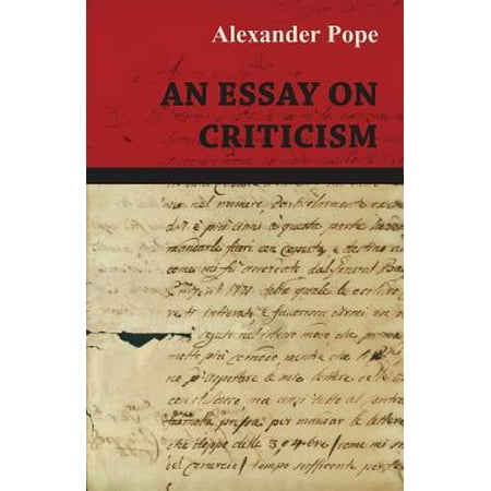 an essay on criticism an essay on criticism