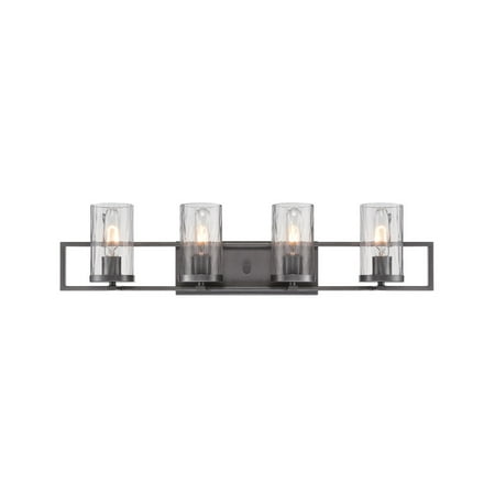 Charcoal Tone Finished Bathroom Vanity 31 Wide Medium Base Type 4 Light Fixture
Charcoal Tone Finished Bathroom Vanity 31 Wide Medium Base Type 4 Light Fixture