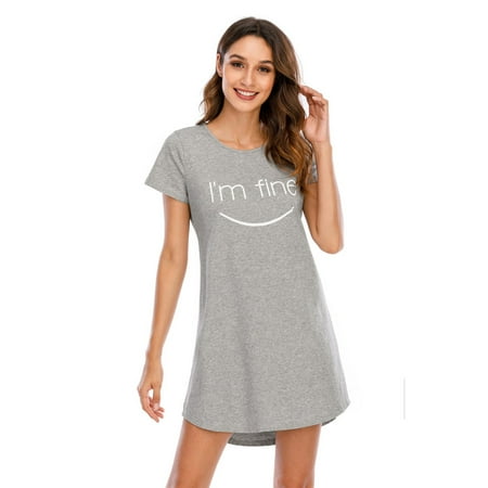 FEREMO Women s Cotton Sleepwear Cartoon Printed Night Dress Short Sleeve Lounge Wear Sleepshirt
FEREMO Women s Cotton Sleepwear Cartoon Printed Night Dress Short Sleeve Lounge Wear Sleepshirt