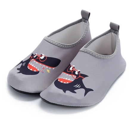 Wodofoxo Promotion Boys Girls Quick Drying Swim Water Shoes Kids Cartoon Beach Barefoot Shoes