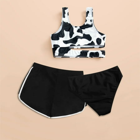Gubotare Baby Girl Clothes Cow Print Swimwear Solid Color Shorts 3PCS Bikini Swimsuit Cute Bathing Suits Preteens Black 10 Years
Gubotare Baby Girl Clothes Cow Print Swimwear Solid Color Shorts 3PCS Bikini Swimsuit Cute Bathing Suits Preteens Black 10 Years