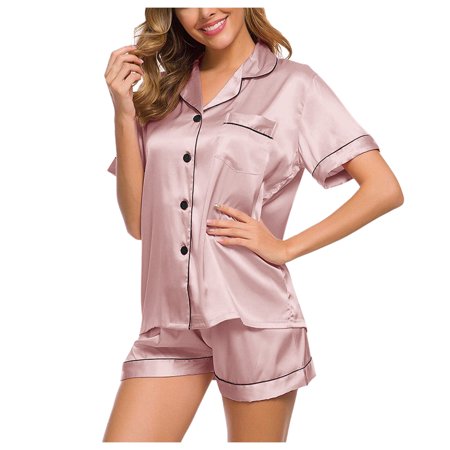 Womens Nightgown Short Pajama Nightwear Women Lingerie Robe Set New Underwear Suit Satin Pajamas Women Short Loose Pajama Sets Pink M
Womens Nightgown Short Pajama Nightwear Women Lingerie Robe Set New Underwear Suit Satin Pajamas Women Short Loose Pajama Sets Pink M