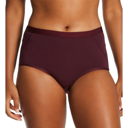Women s Warner s RS9001P Easy Does It Modal Modern Brief Panty (Winetasting XL)