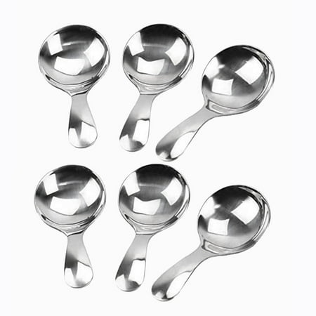 6 Pcs Stainless Steel Short Handle Spoons Mini Salt Spoons Condiments Spoon Dessert Spoon Tea Coffee Spoons Silver
6 Pcs Stainless Steel Short Handle Spoons Mini Salt Spoons Condiments Spoon Dessert Spoon Tea Coffee Spoons Silver