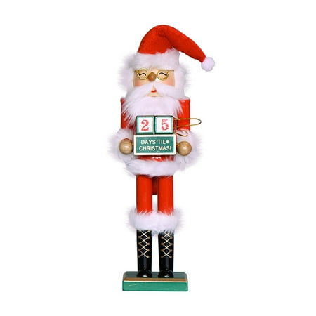 QUSENLON Wooden Nutcracker Christmas Ornaments 15-Inch Wood Santa Figurine Display Toy
QUSENLON Wooden Nutcracker Christmas Ornaments 15-Inch Wood Santa Figurine Display Toy