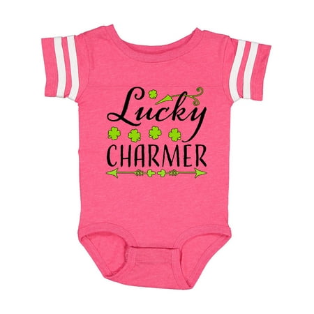 Inktastic Lucky Charmer- St. Patrick s Day four leaf clovers Gift Baby Boy or Baby Girl Bodysuit
Inktastic Lucky Charmer- St. Patrick s Day four leaf clovers Gift Baby Boy or Baby Girl Bodysuit