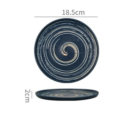 Homeex Japanese Hand-Painted Creative Ceramic Household Dessert Plate Fruit Plate Blue 7inches
Homeex Japanese Hand-Painted Creative Ceramic Household Dessert Plate Fruit Plate Blue 7inches