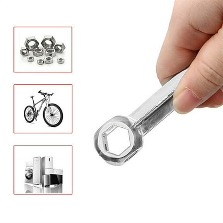 Bike 10 In 1 Dog Bone Mini Pocket Hexagon Wrench Multi-Tool Bicycle Keycha DzWA